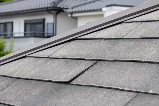 ひびやさびを点検する屋根